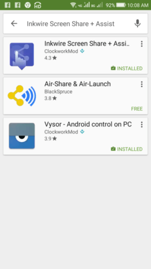 Search application in play store in your android device